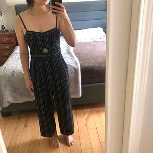 Ever New striped Cut Out Jumpsuit